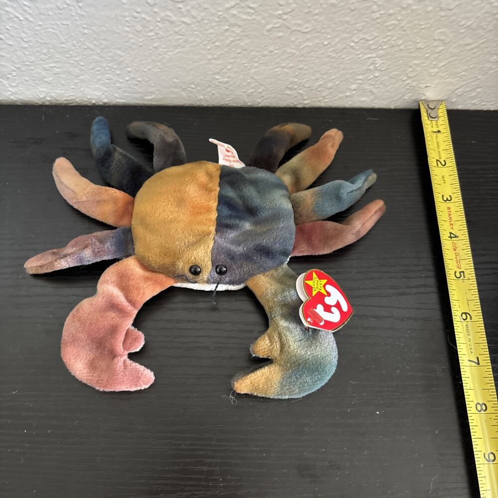 Ty Beanie Babies Claude the Crab - DOB September 3, 1996